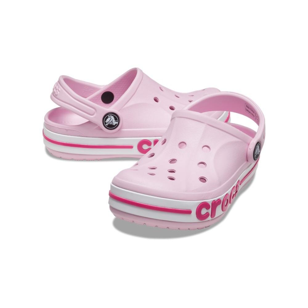 Sandália crocs bayaband clog t ballerina pink/candy pink Rosa 2