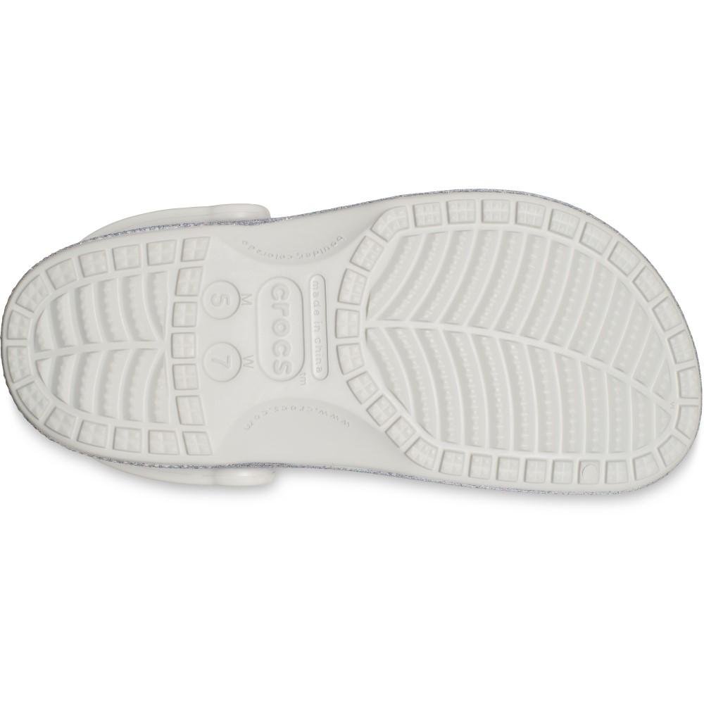Sandália baya glitter clog silver glitter Prata 7
