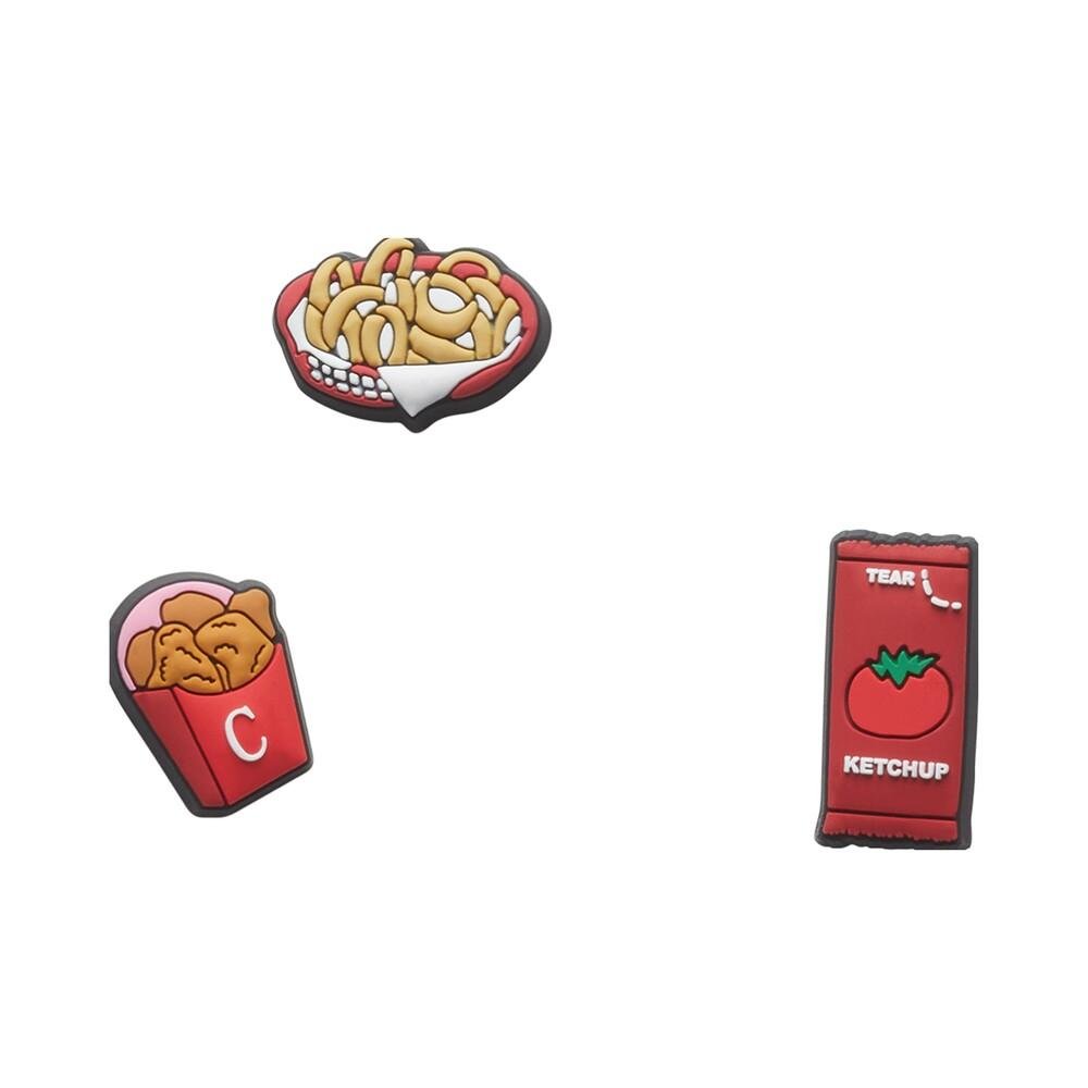 Jibbitz™ frituras pack com 3 unidades unico unico Multicores