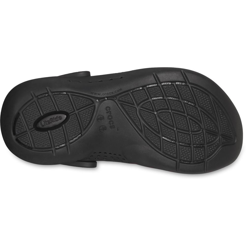 Sandália Crocs Lite Ride 360 Clog Black/Black Preto 6