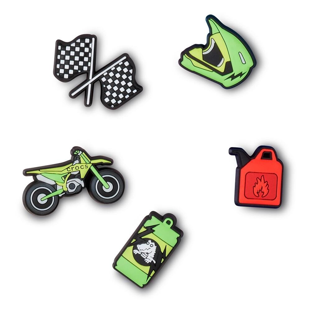 Jibbitz™ motocross pack com 5 unidades unico Multicores