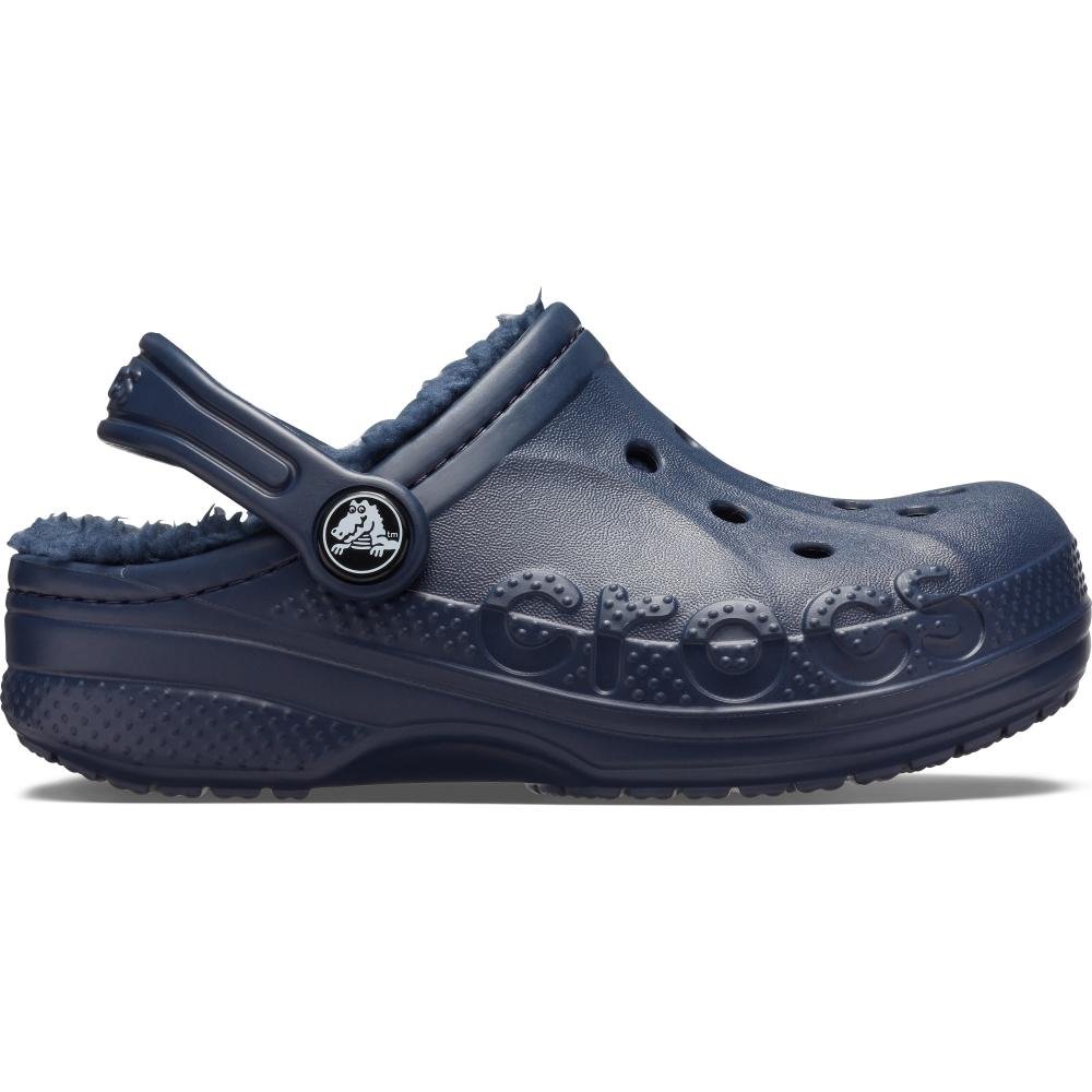 Sandália crocs baya lined clog t navy/navy