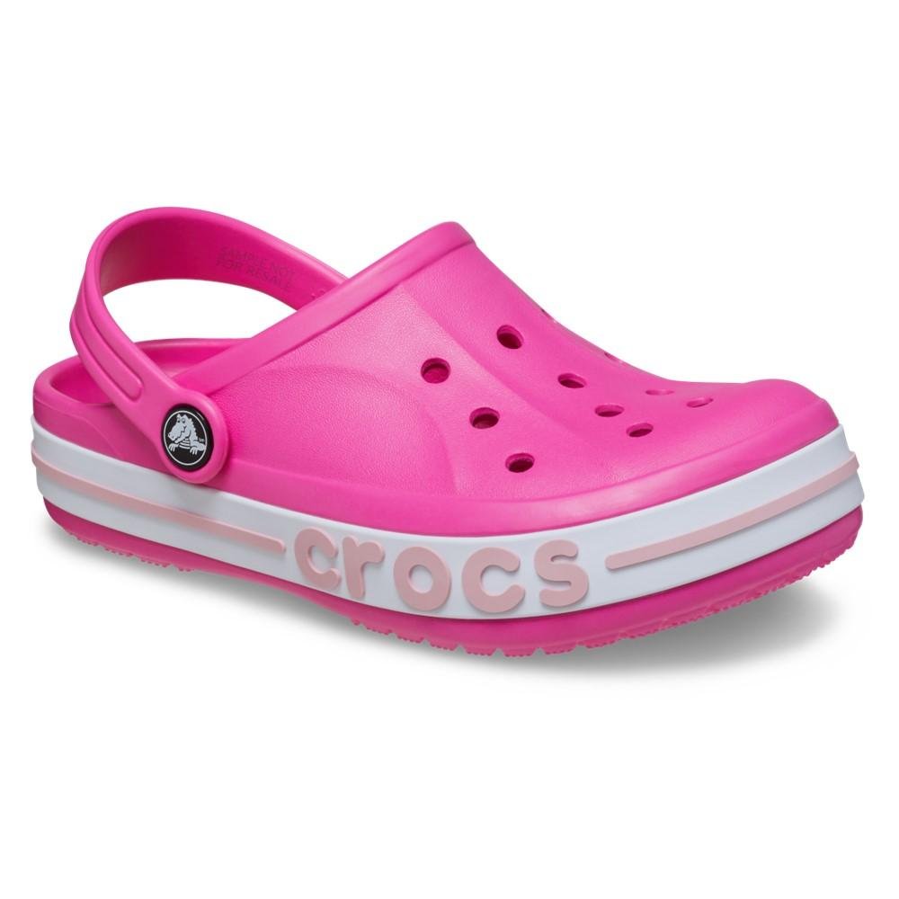 Sandália crocs bayaband clog t electric pink/petal pink Rosa 2