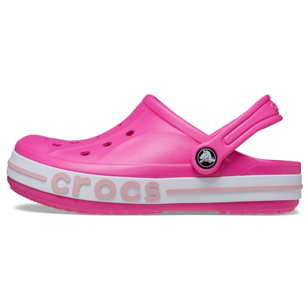 Sandália crocs bayaband clog t electric pink/petal pink Rosa 3