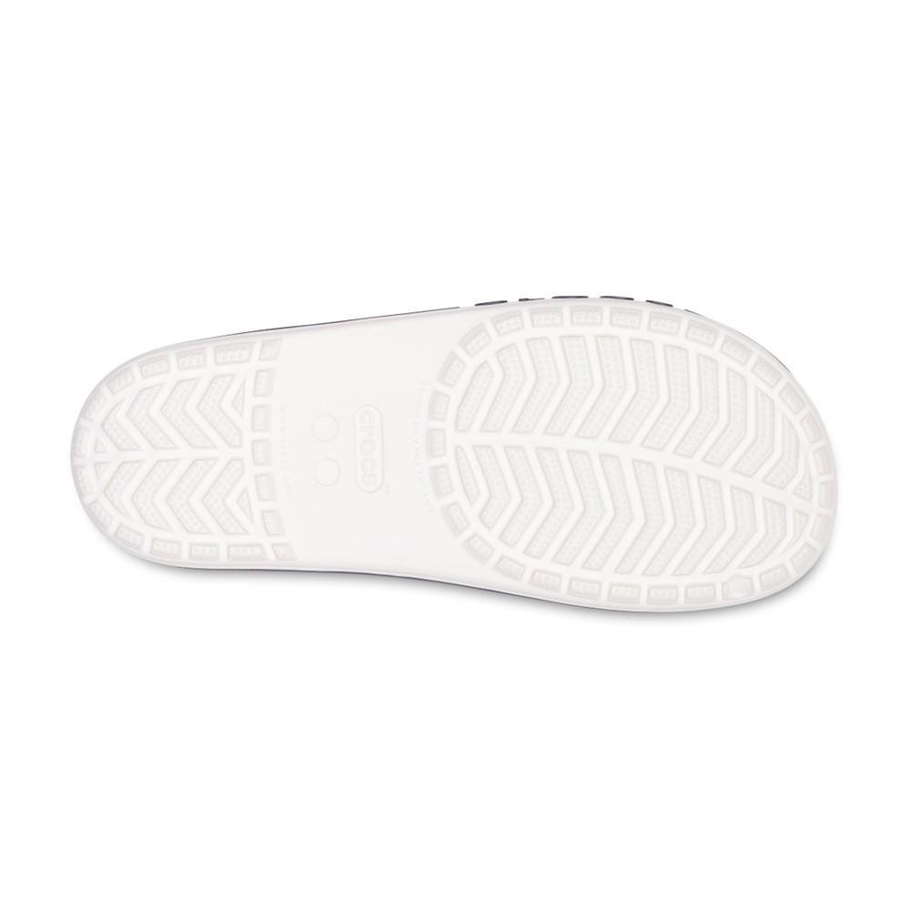 Chinelo Crocs Bayaband Slide WHITE/NAVY Branco 7
