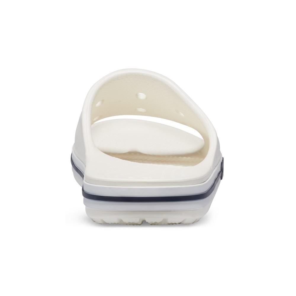 Chinelo Crocs Bayaband Slide WHITE/NAVY Branco 8