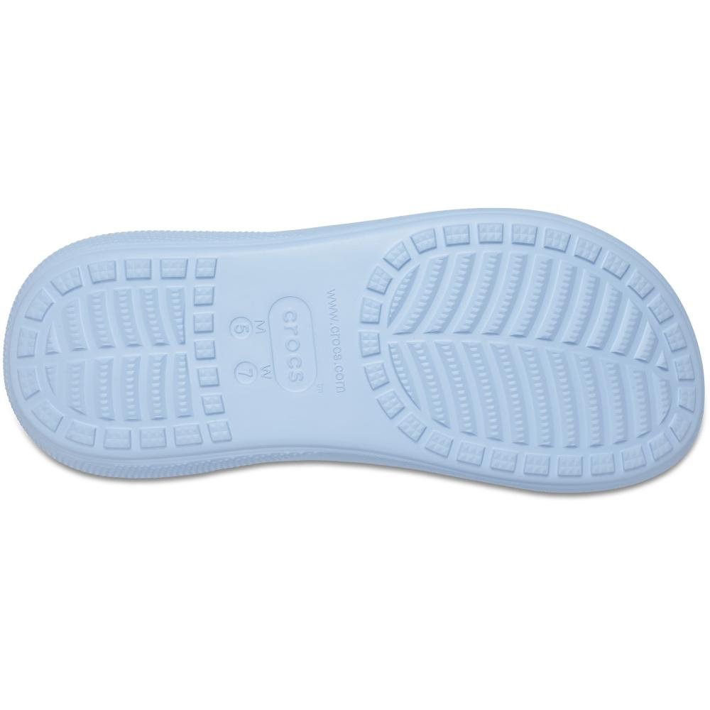 Sandália crocs classic crush platform sandal blue calcite Azul 6