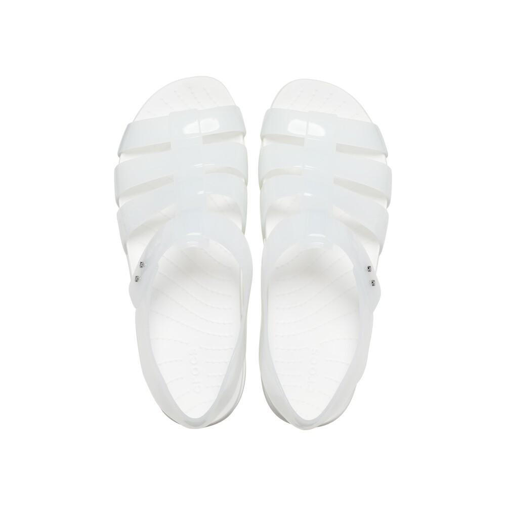 Sandália crocs splash glossy fisherman white Branco 5