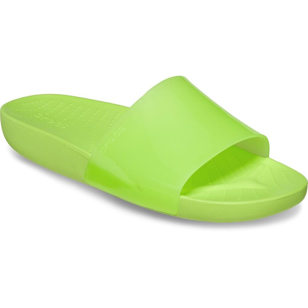 Sandália crocs splash shine slide limeade Limeade 2