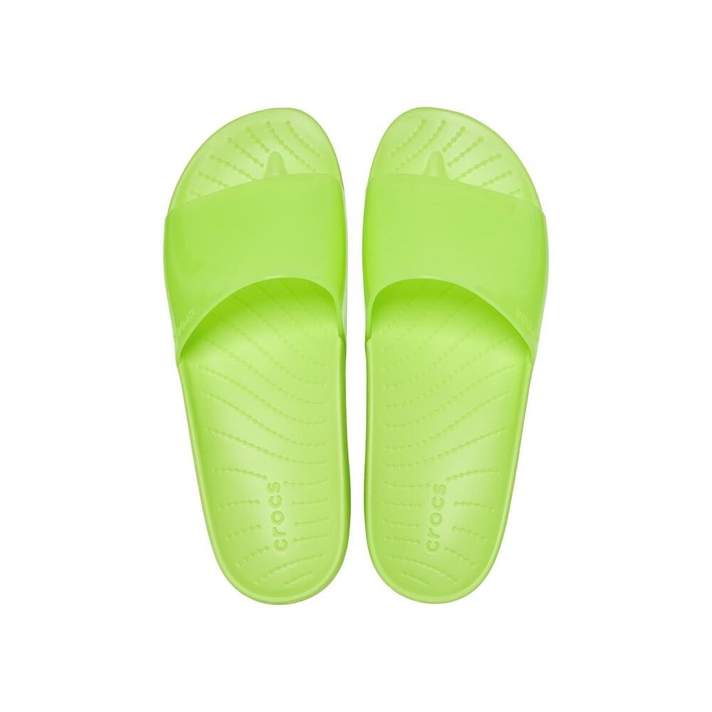Sandália crocs splash shine slide limeade Limeade 5