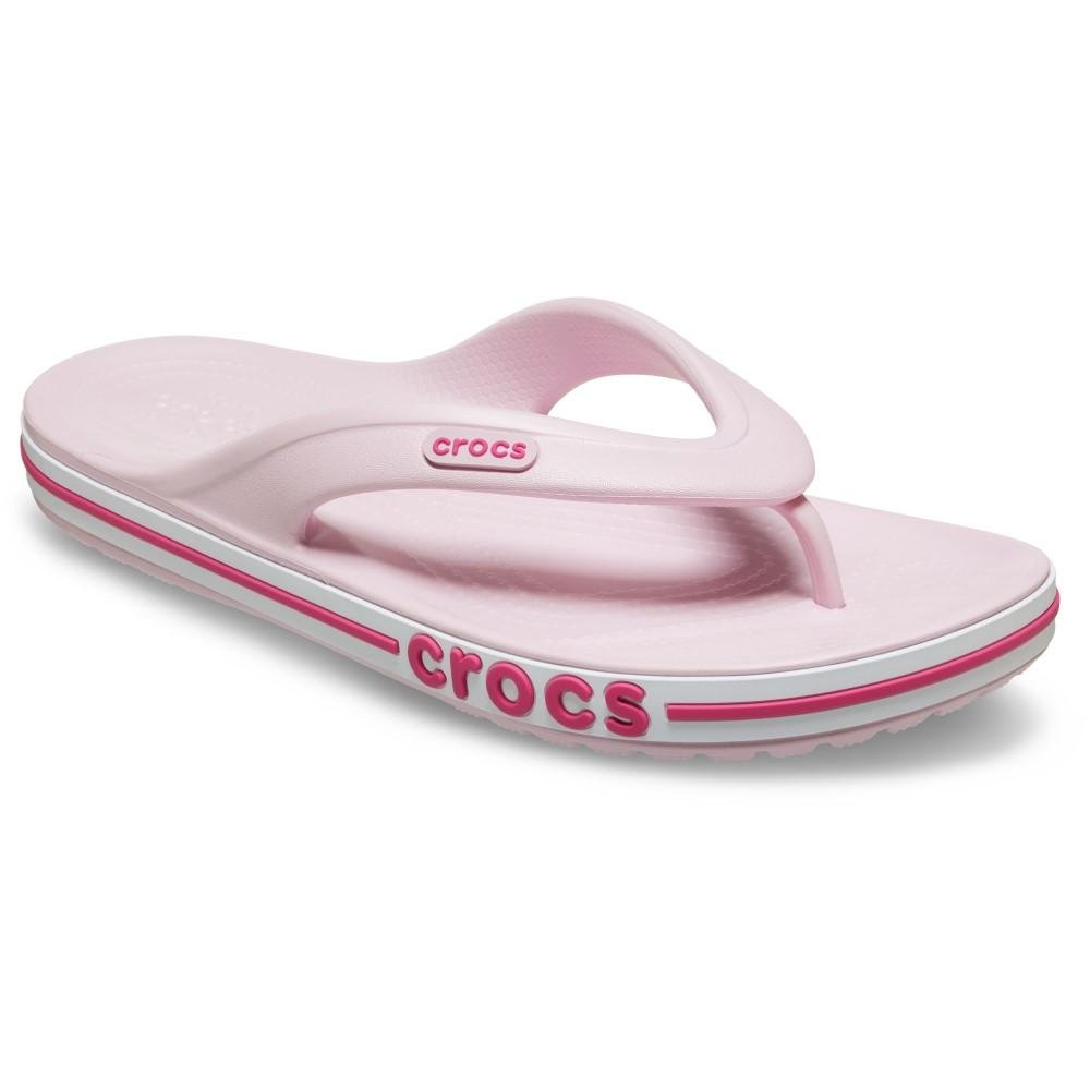 Chinelo crocs bayaband flip ballerina pink/candy pink Rosa 2