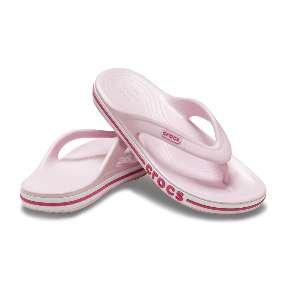 Chinelo crocs bayaband flip ballerina pink/candy pink Rosa 4