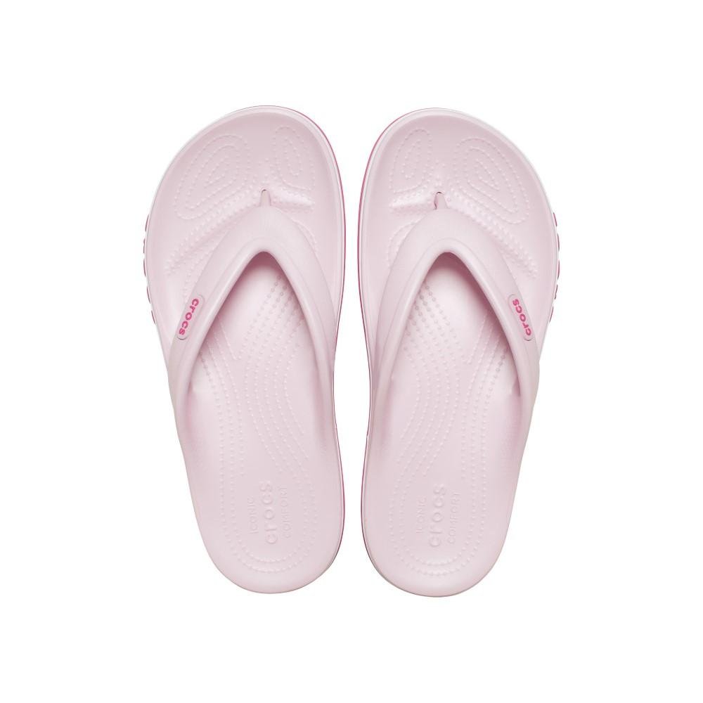 Chinelo crocs bayaband flip ballerina pink/candy pink Rosa 5