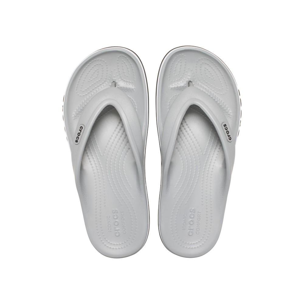 Chinelo Crocs Bayaband Flip LIGHT GREY Branco 5