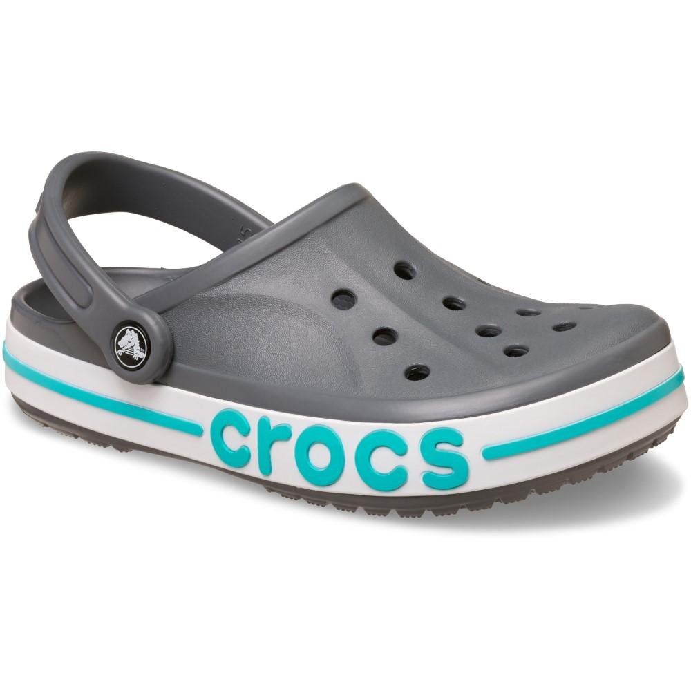 Sandália crocs bayaband clog charcoal/multi Cinza 2