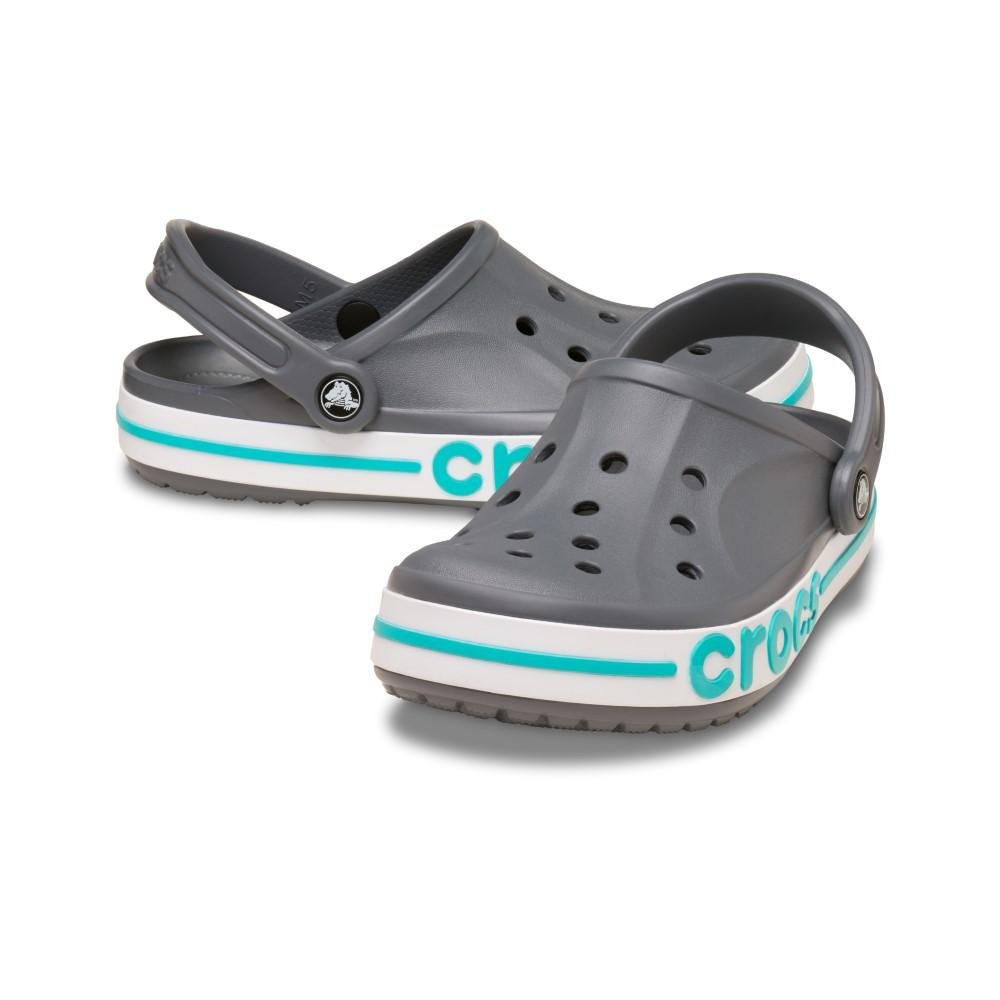 Sandália crocs bayaband clog charcoal/multi Cinza 4