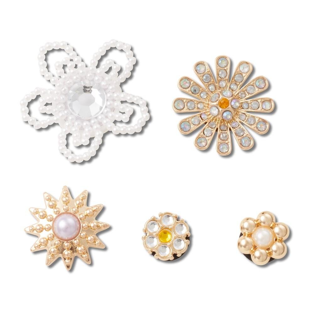 Jibbitz™ Flores com Pedras Elevada Pack 5 Pc UNICO