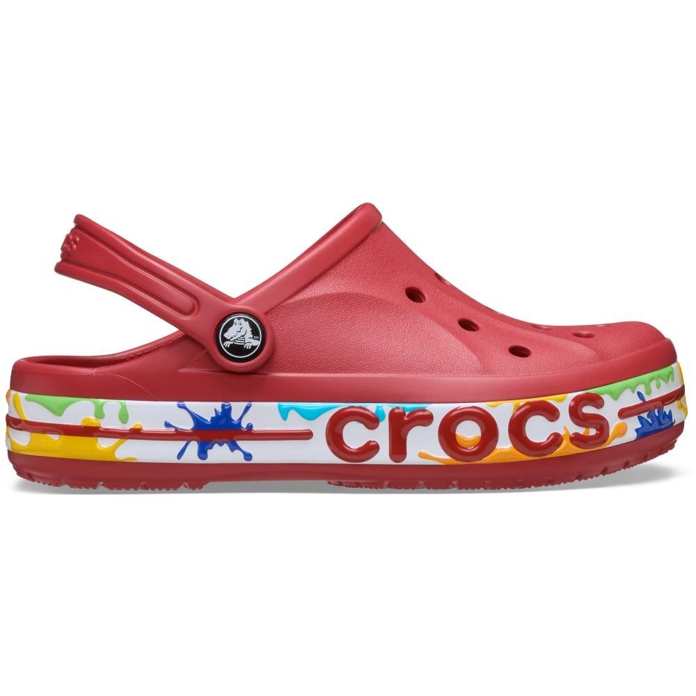 Sandália Crocs Bayaband Paint Splash Clog K Pepper