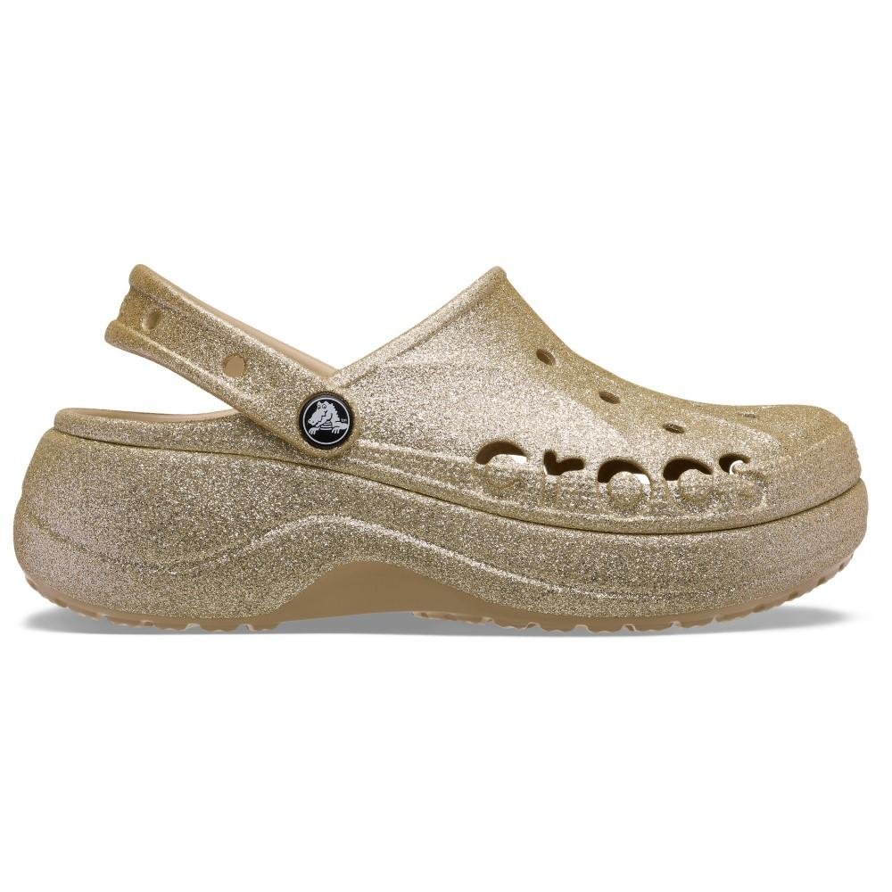Sandália Crocs Baya Platform Glitter Clog CHAI