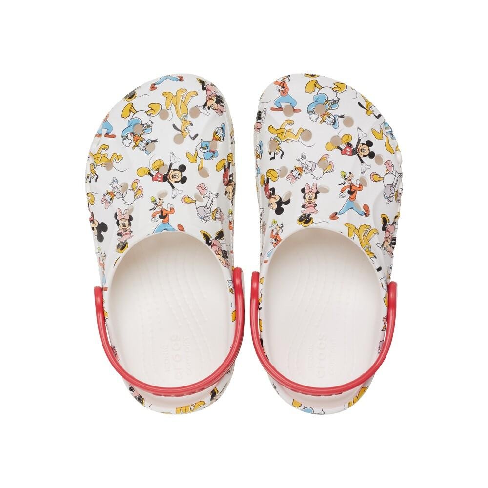 Sandália crocs mickey and friends baya clog juvenil multi Branco 5