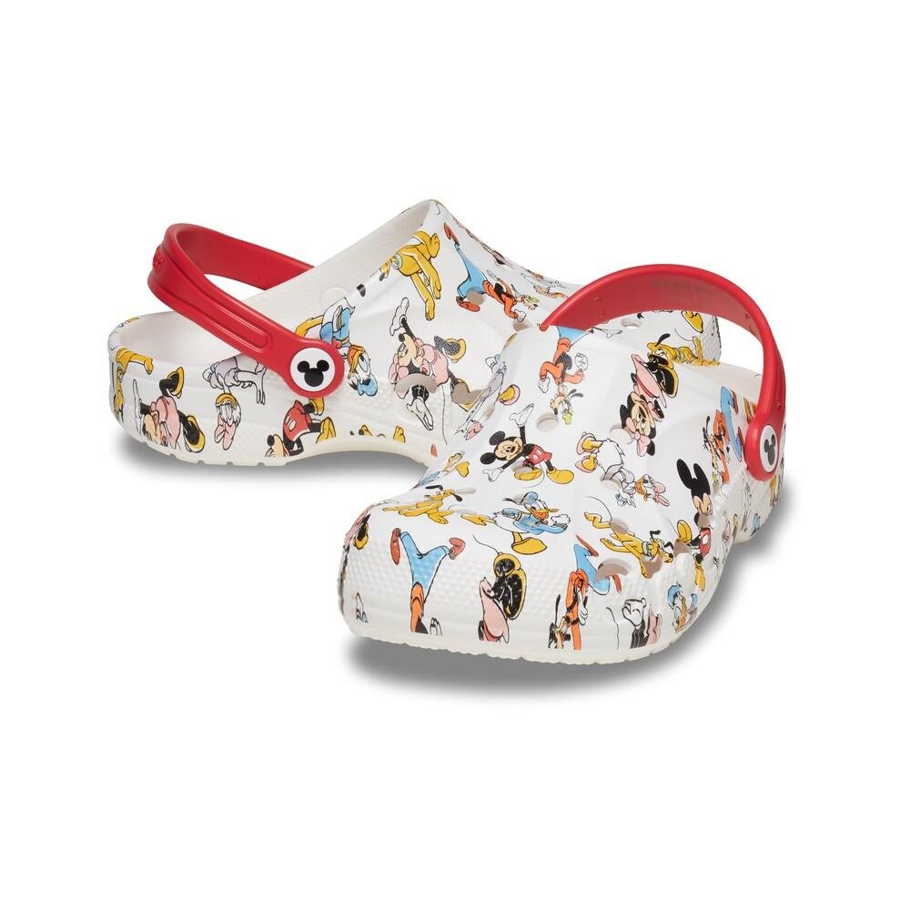 Sandália crocs mickey and friends baya clog juvenil multi Branco 4