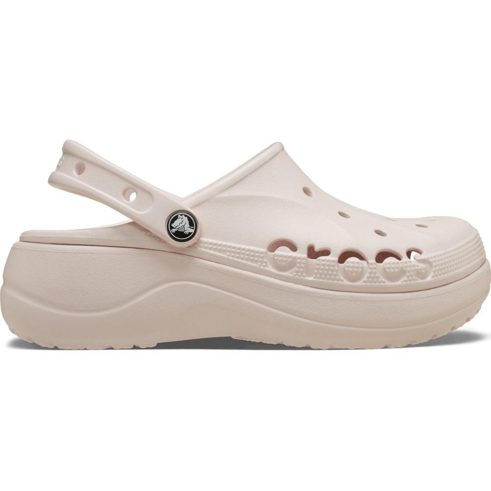 Sandália crocs baya plataform clog barely pink