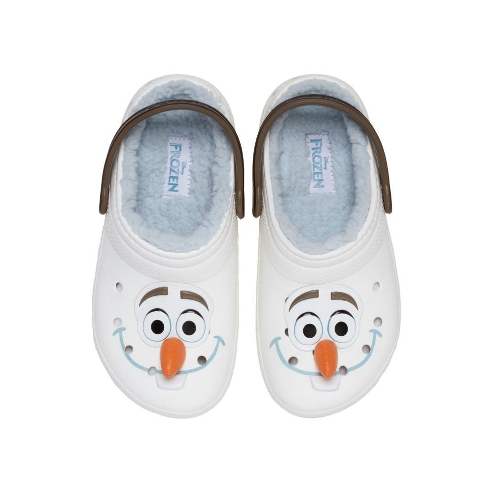 Sandália Crocs Classic Clog Frozen Olaf K Multi Branco 5