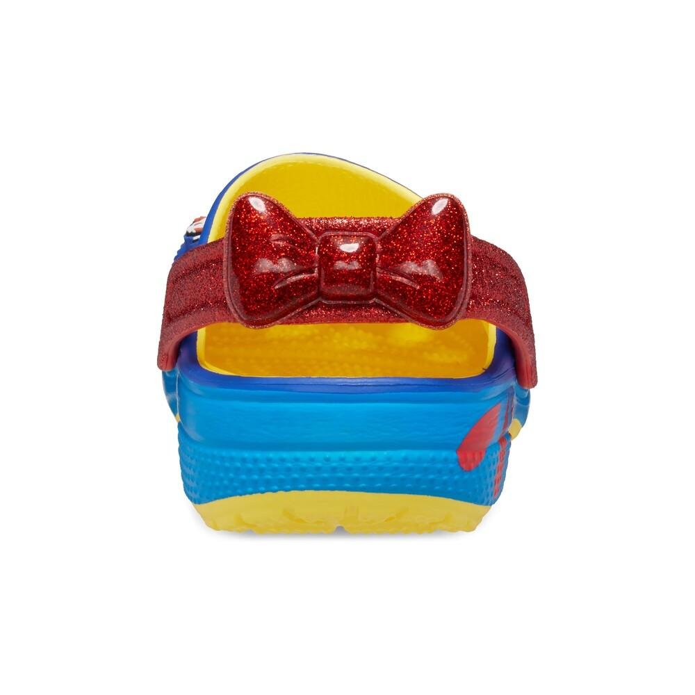 Sandália Crocs Classic Snow White Clog K Sunshine Azul 7