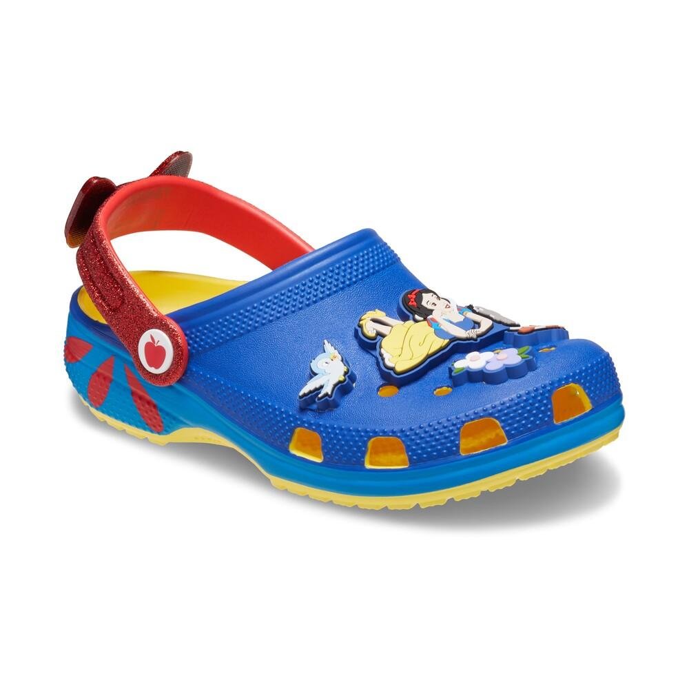 Sandália Crocs Classic Snow White Clog K Sunshine Azul 2