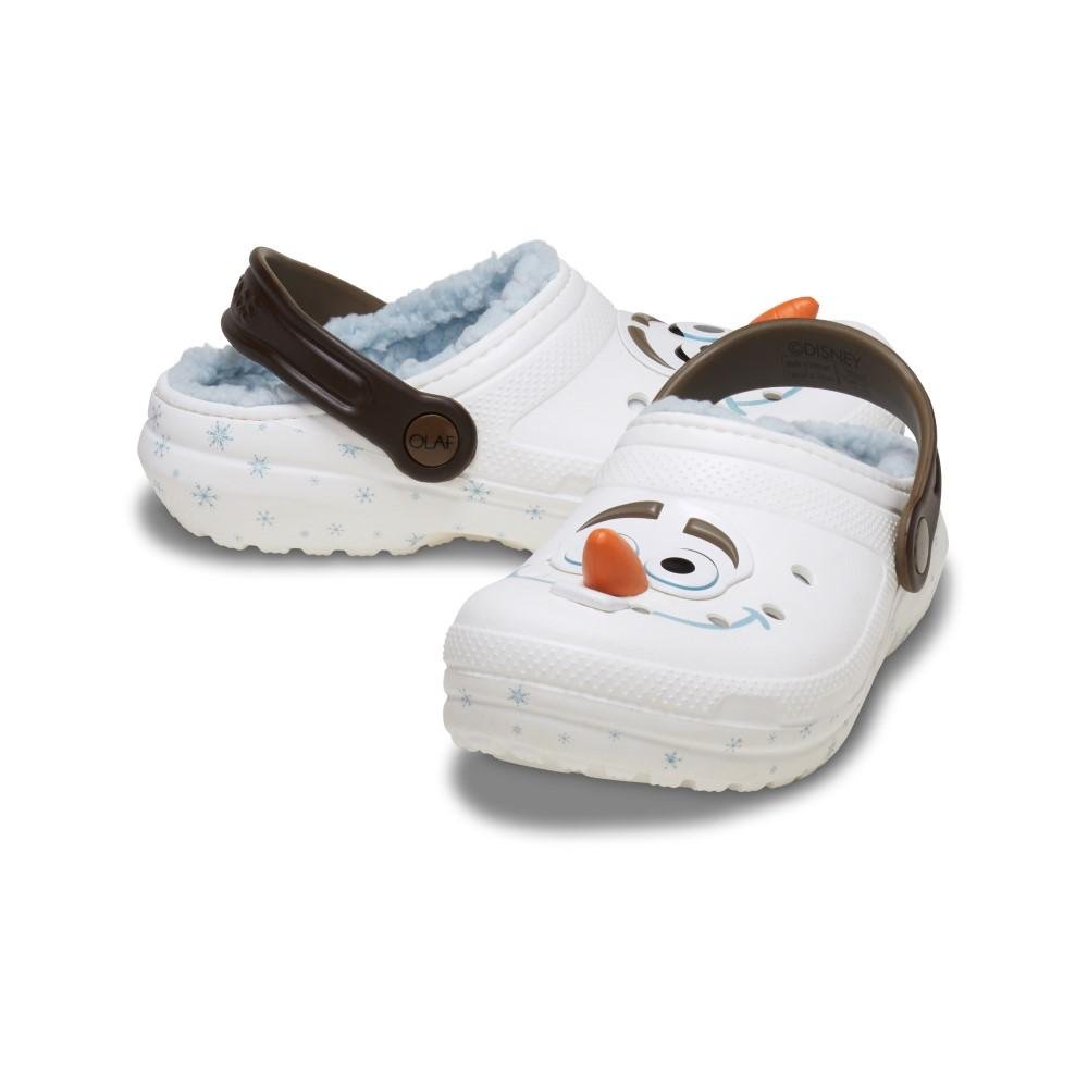 Sandália Crocs Frozen Olaf Classic Clog T Multi Branco 4