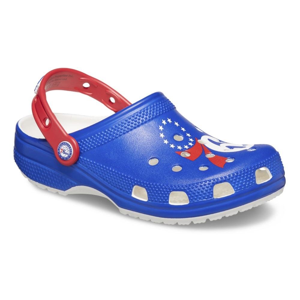 Sandália Crocs Nba Philadelphia 76ers  WHITE Azul 2