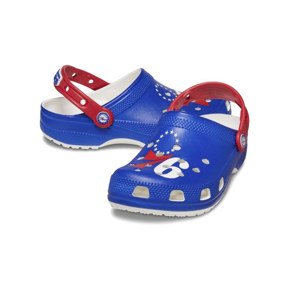 Sandália Crocs Nba Philadelphia 76ers  WHITE Azul 4