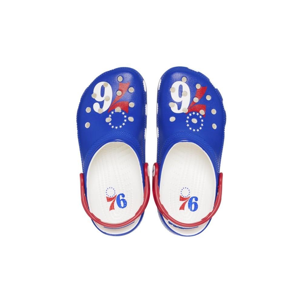 Sandália Crocs Nba Philadelphia 76ers  WHITE Azul 6