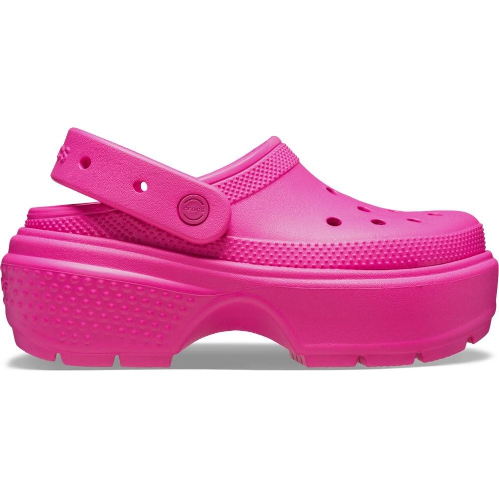 Sandália crocs stomp clog pink crush