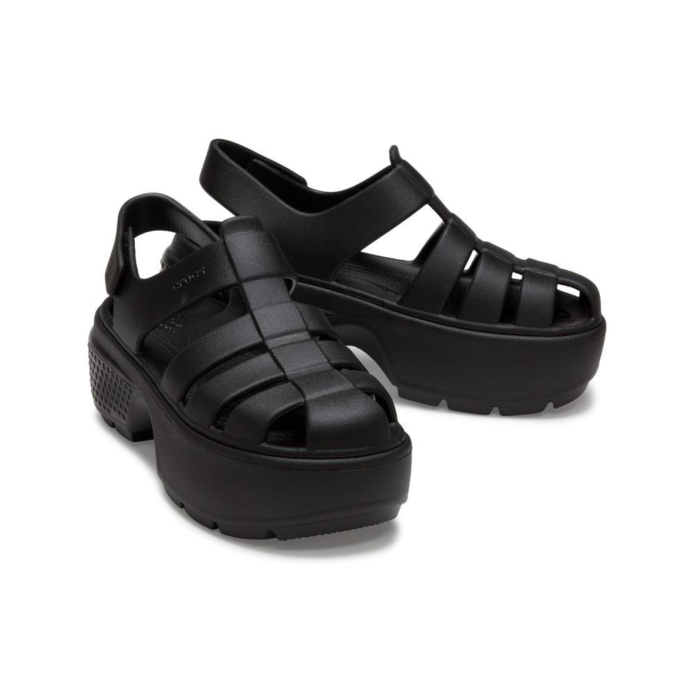 Sandália crocs stomp fisherman sandal black Preto 4