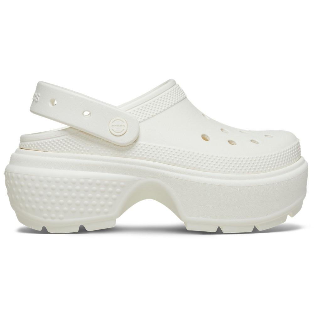 Sandália crocs stomp clog chalk