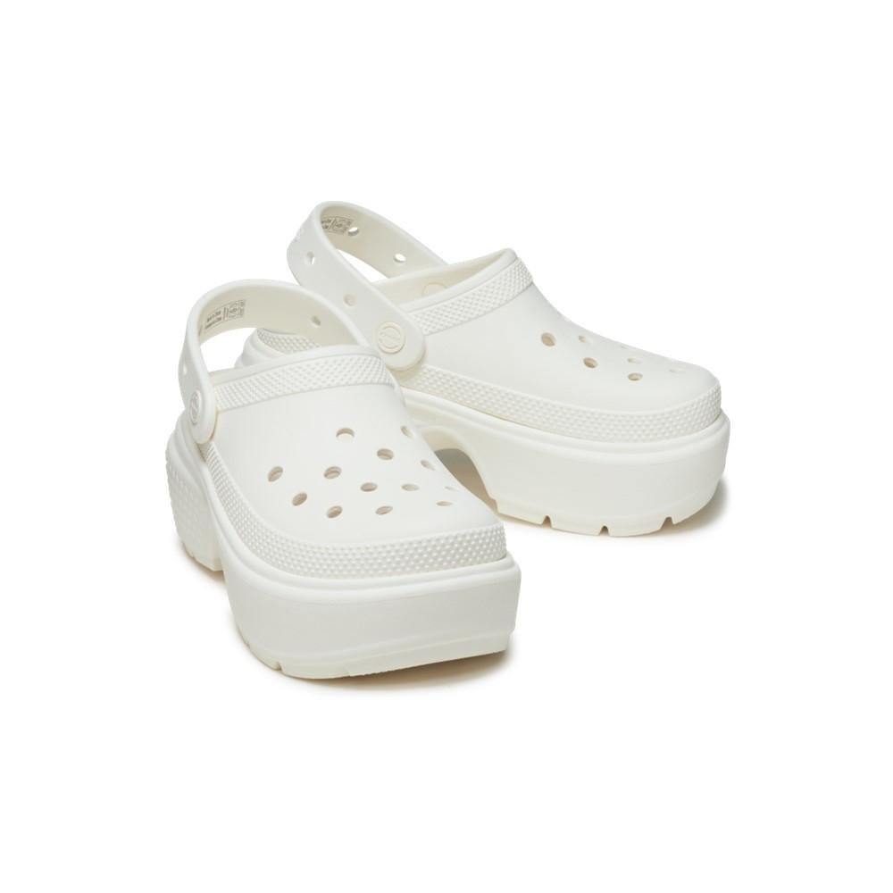 Sandália crocs stomp clog chalk Branco 4
