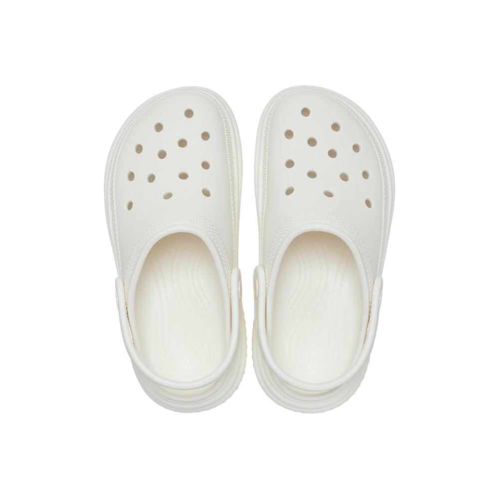 Sandália crocs stomp clog chalk Branco 5