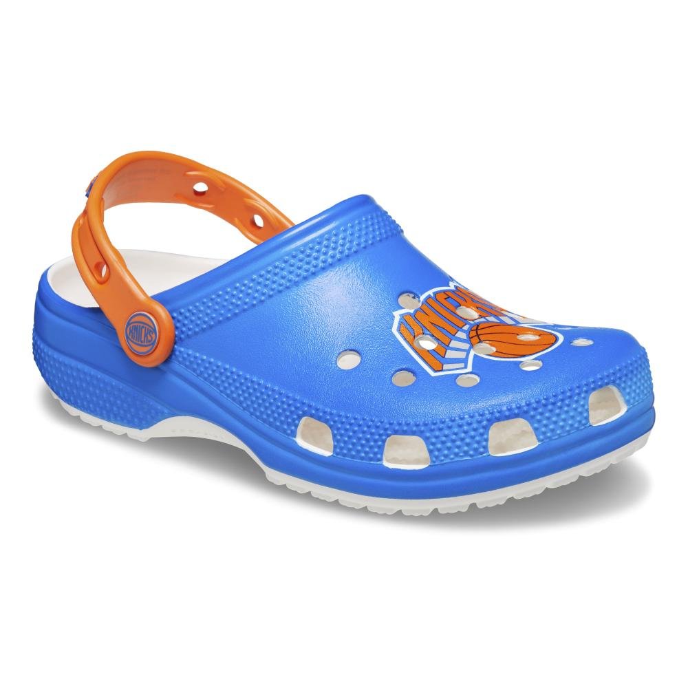Sandália Crocs Nba New York Knicks  WHITE Azul 2