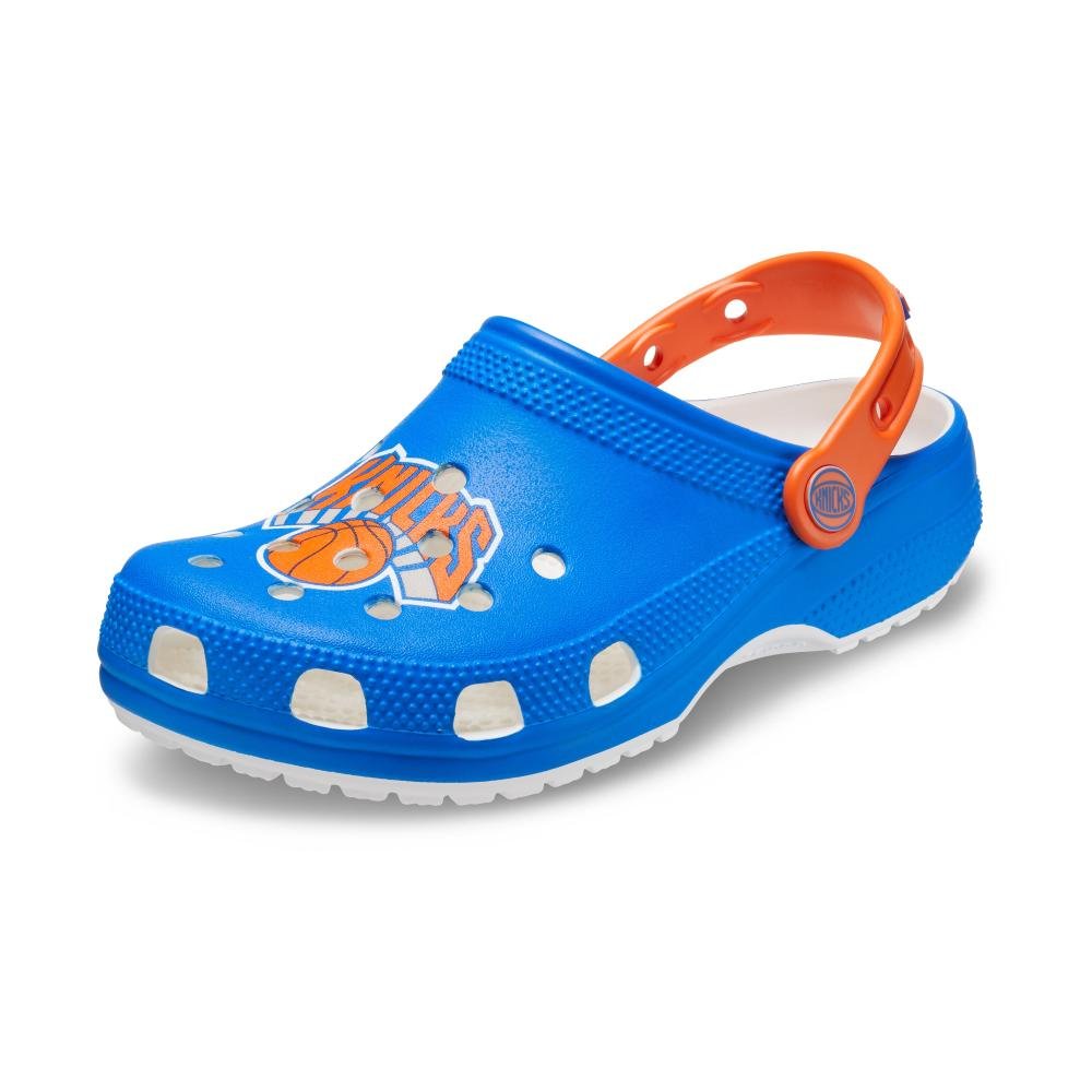 Sandália Crocs Nba New York Knicks  WHITE Azul 5