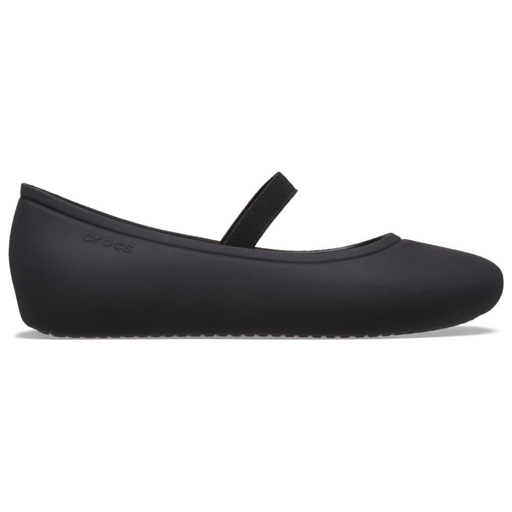 Sapatilha crocs brooklyn flat k black