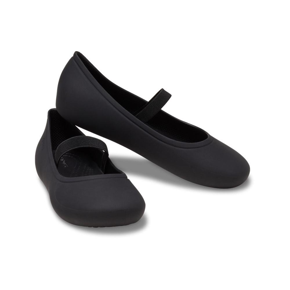 Sapatilha crocs brooklyn flat k black Preto 4