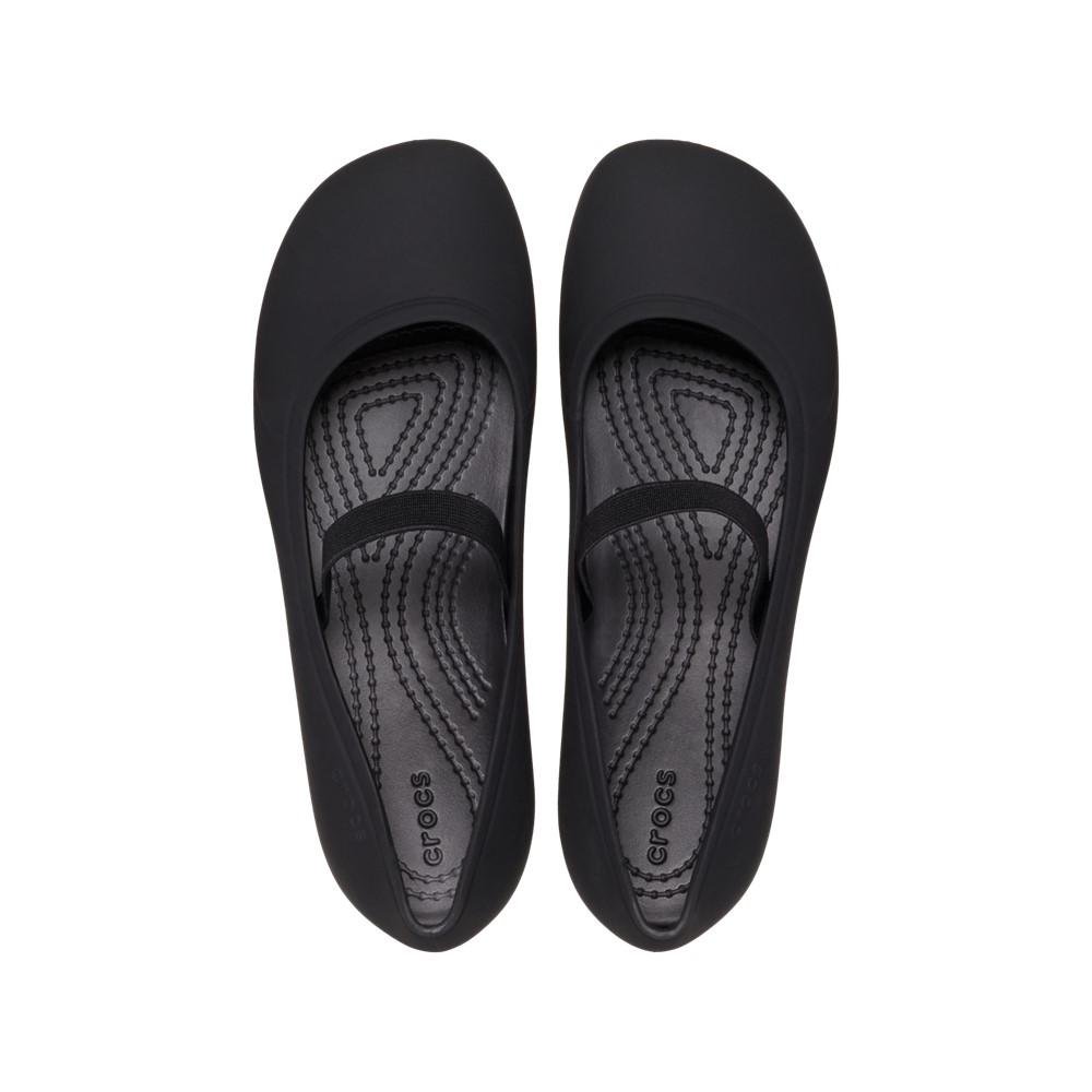 Sapatilha crocs brooklyn flat k black Preto 5
