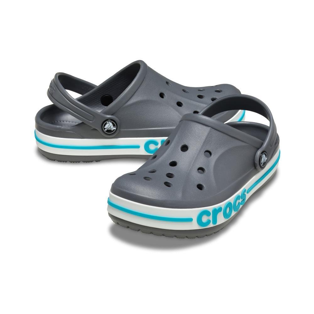 Sandália Crocs Bayaband Clog T Charcoal/Multi Preto 4
