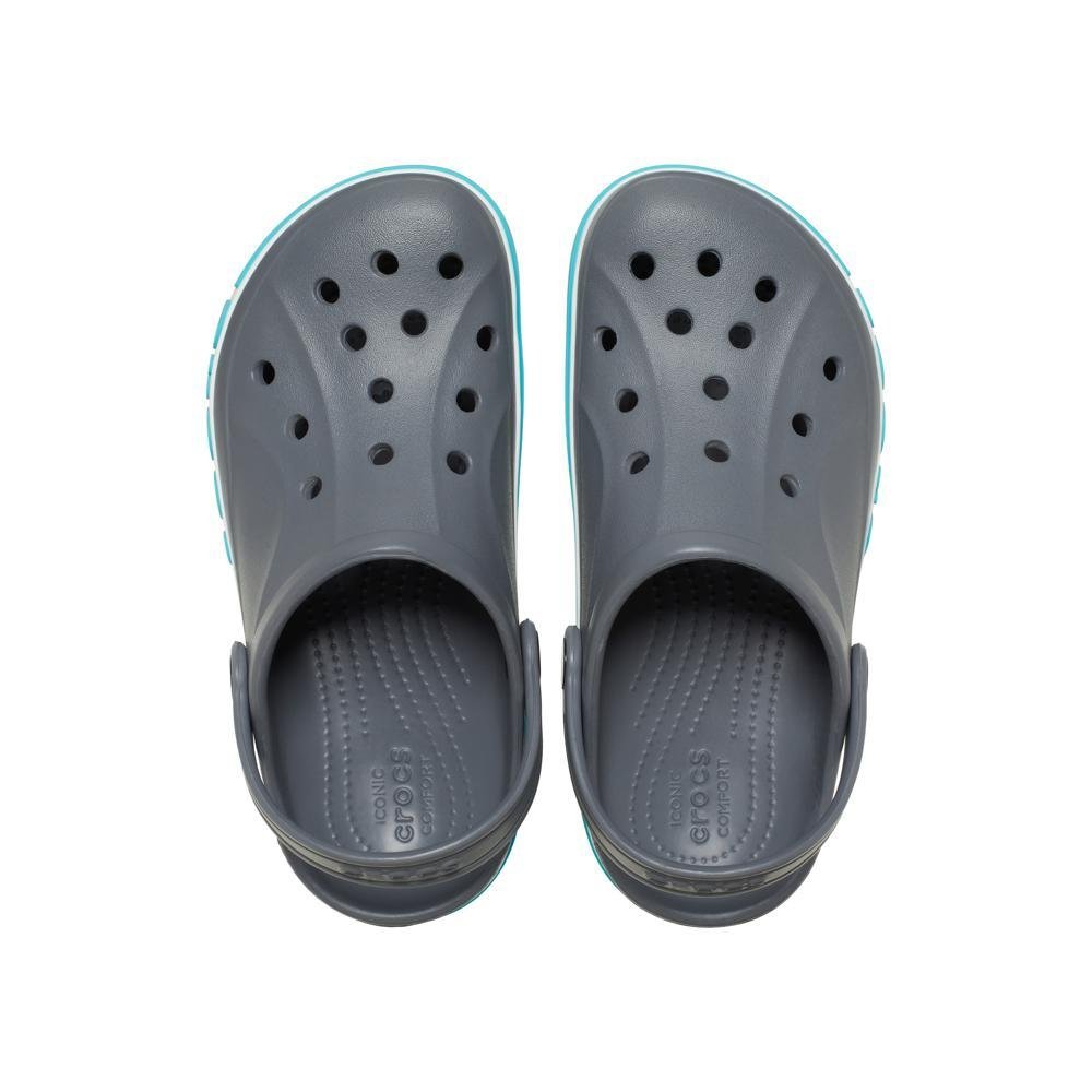 Sandália Crocs Bayaband Clog T Charcoal/Multi Preto 5