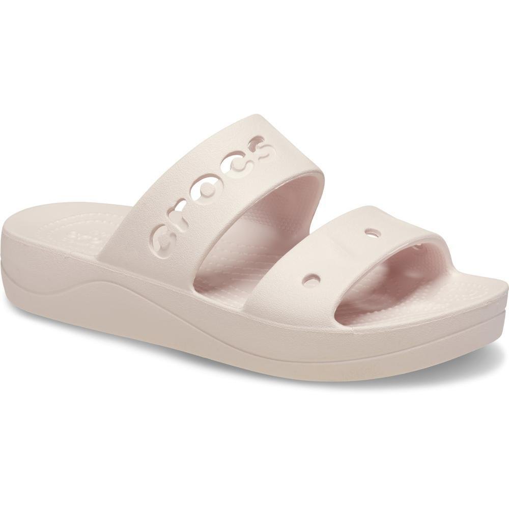 Sandália Crocs Baya Platform Sandal Barely Pink Off White 2