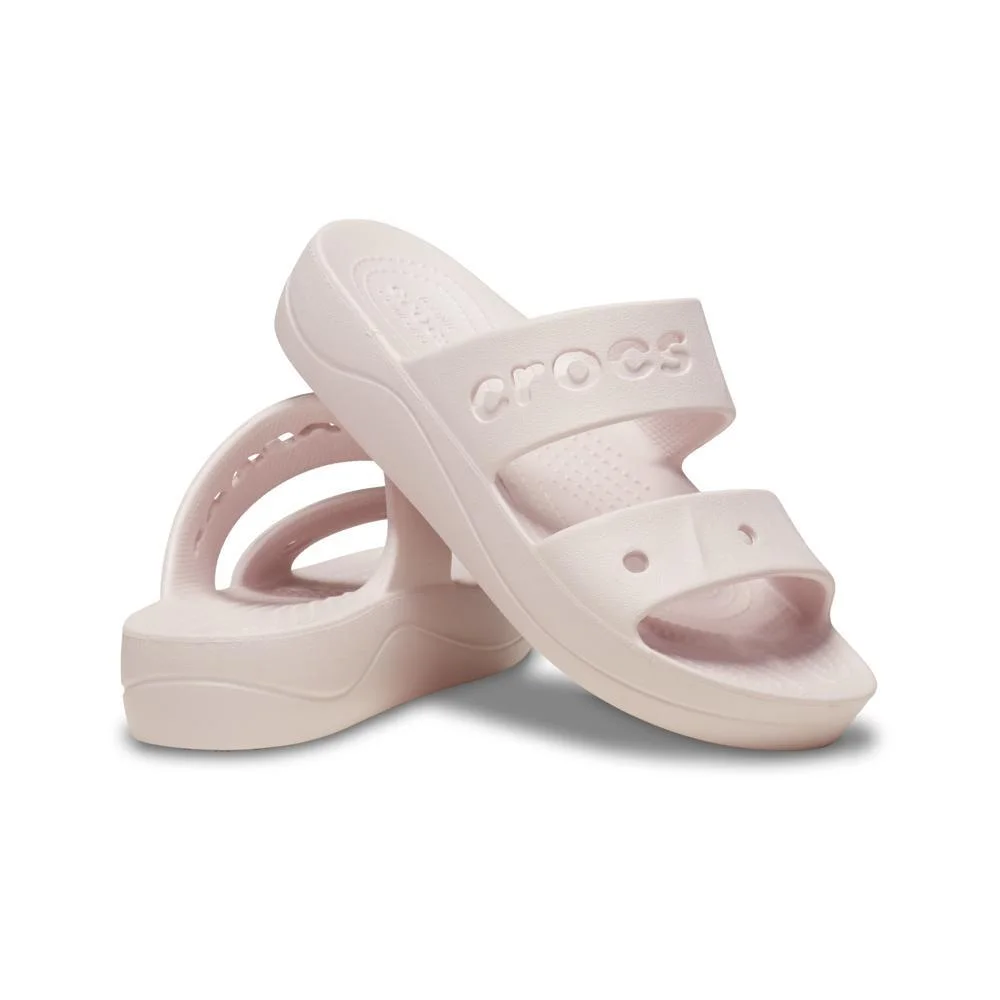 Sandália Crocs Baya Platform Sandal Barely Pink Off White 4