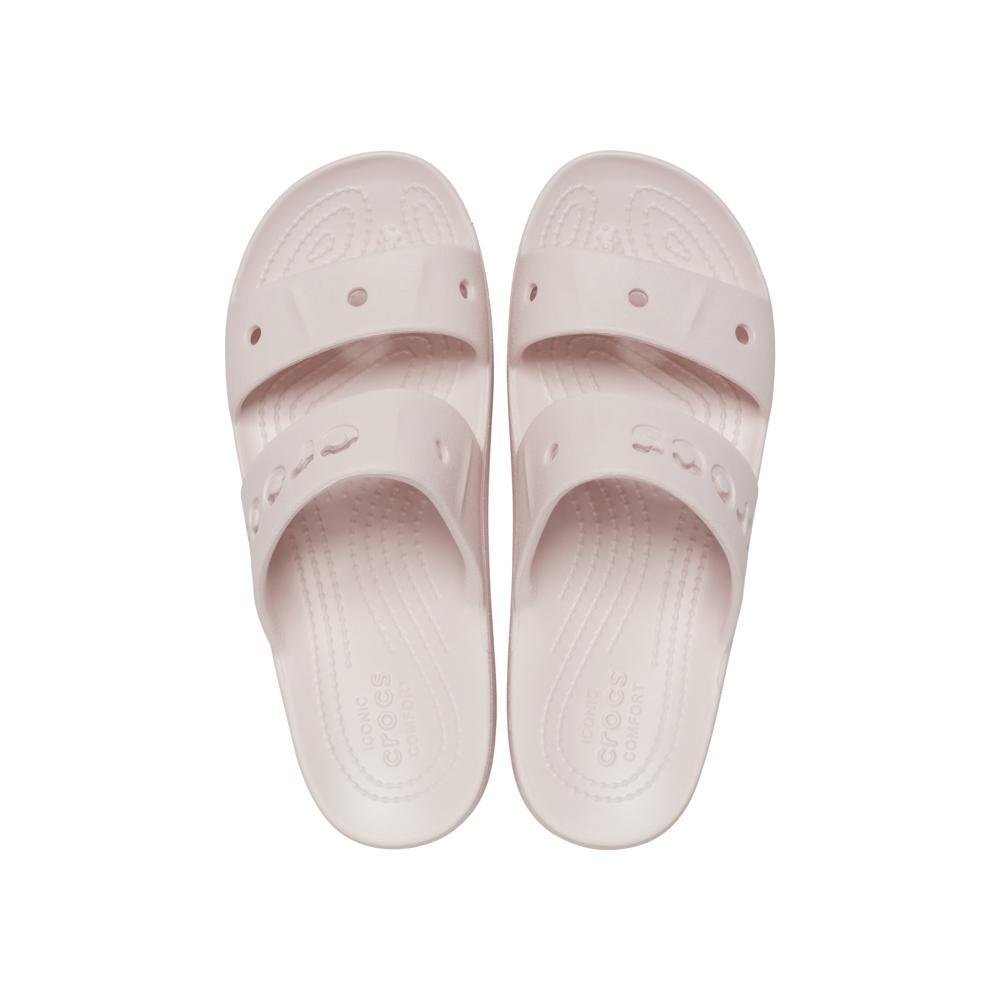 Sandália Crocs Baya Platform Sandal Barely Pink Off White 5
