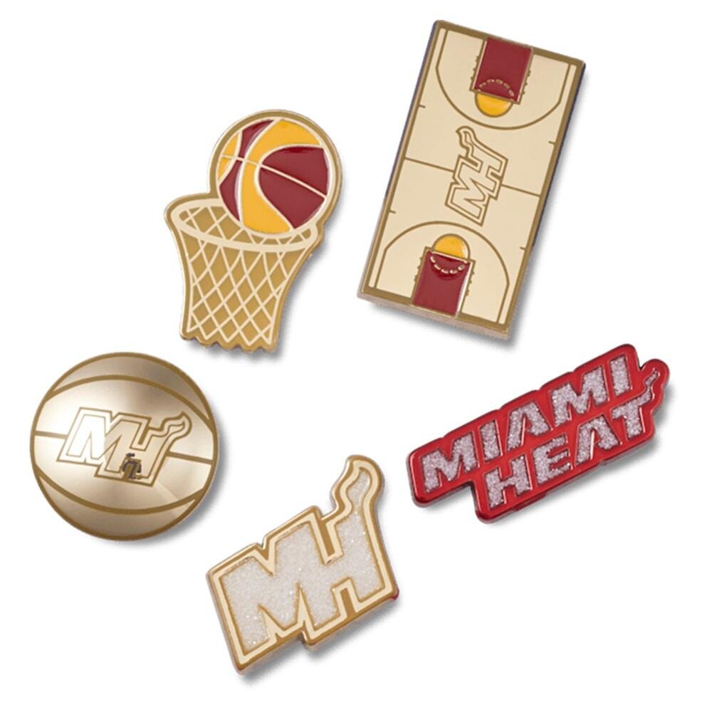 Jibbitz™ Nba Miami Heat Pack com 5 Peças Único