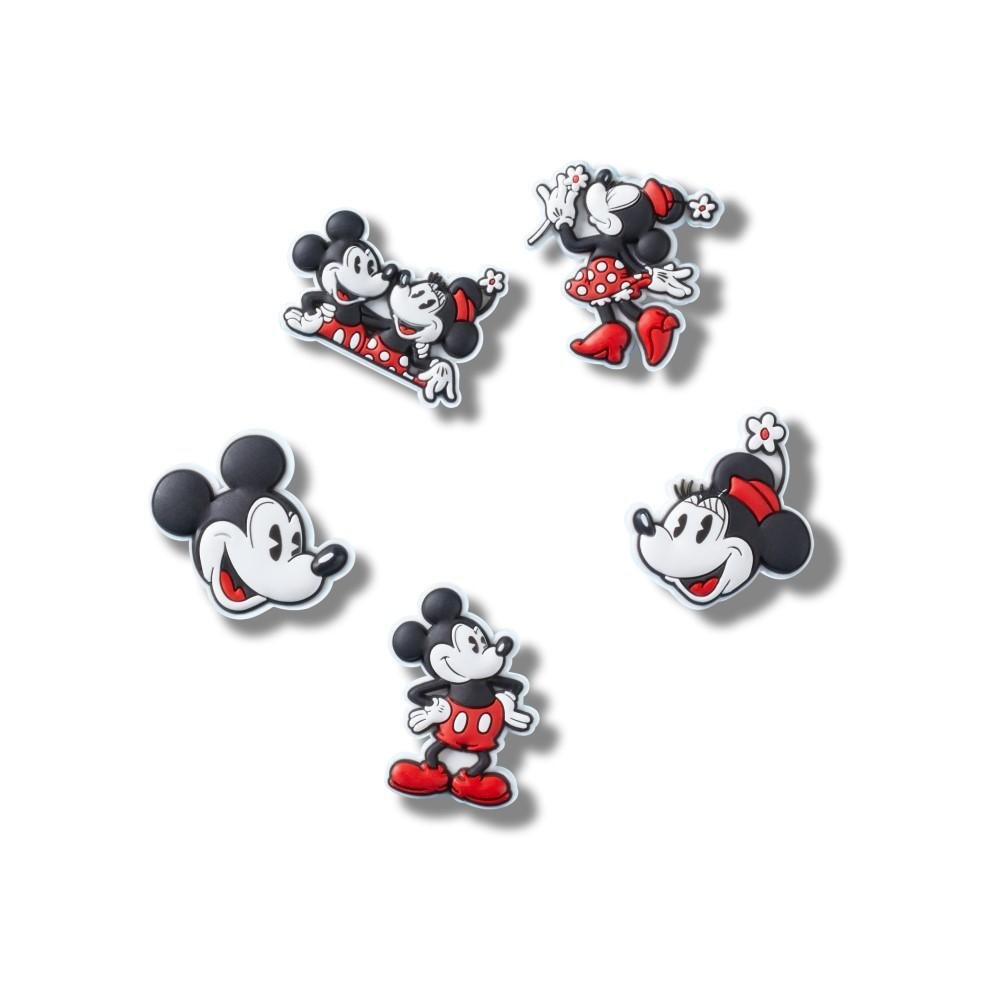 Jibbitz™ Mickey and Minnie Pack com 5 Peças UNICO